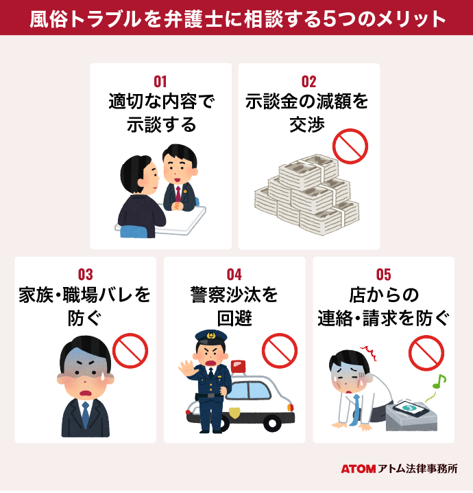 風俗トラブルを弁護士に相談する5つのメリット