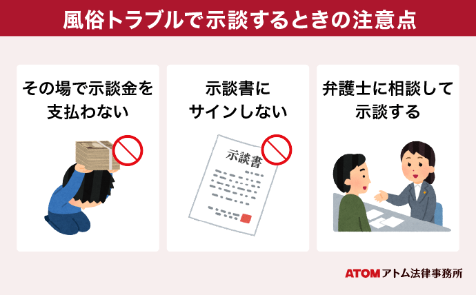 風俗トラブルで示談するときの注意点