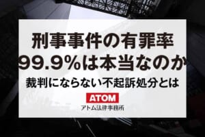 「刑事事件の有罪率99.9%」はホント!?裁判にならない不起訴処分とは? 375 刑事事件の有罪率