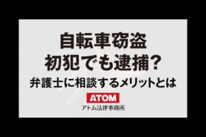 自転車窃盗は初犯でも逮捕・起訴されて前科がつく? 1 自転車窃盗